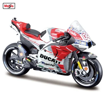 Maisto 1: 18 Ducati GP2018 Şampiyonası Yarış Silvardo orijinal yetkili simülasyon alaşım motosiklet modeli oyuncak araba