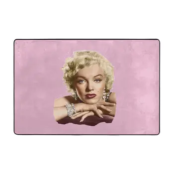 Marilyn Monroe Paspas Halı Paspas Halı Polyester Kaymaz Zemin Dekor Banyo Banyo Mutfak Balkon 60x90