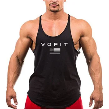 Marka Kalite Y Geri Spor Giyim Vücut Geliştirme Stringer Tank Top Erkekler Spor Gömlek Kas Yelekler Pamuk Atlet Tops