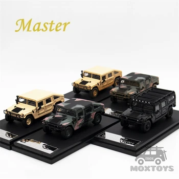 Master 1: 64 Hummer H1 Sivil sürüm / Askeri Baskı kamuflaj / Çöl Sarı pres döküm model araba