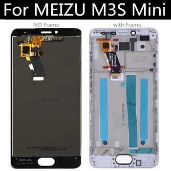 Meizu M3 M3s Mini Y685H için çerçeve ile LCD Ekran Dokunmatik Digitizer Meclisi Değiştirme