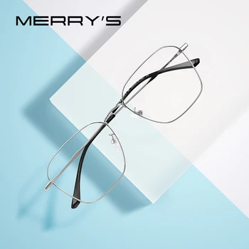 MERRYS tasarım Erkek Kadın Moda Trend Kare Gözlük Çerçeve Unisex Miyopi Reçete Optik Gözlük S2018