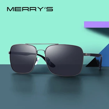 MERRYS tasarım Erkekler Klasik Lüks Marka Güneş Gözlüğü HD Polarize Güneş gözlükleri Sürüş Için TR90 Bacaklar UV400 Koruma S8181