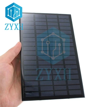 Mini 2.5 W 18V GÜNEŞ PANELI Polikristal Silikon Taşınabilir Güneş Sistemi Seyahat Kamp İçin pil hücresi Telefonu Şarj Cihazı