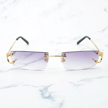 Moda Küçük Kare Güneş Gözlüğü Erkekler ve Kadınlar için Kırmızı Sunglass Dekorasyon Shades Vintage Gözlük Metal Moda Carter güneş gözlüğü