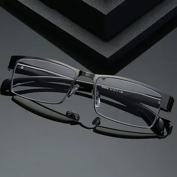 Moda Metal Anti-Mavi Işın okuma gözlüğü Erkekler İçin İş Tarzı Tam Jant Gözlük yaylı menteşeler