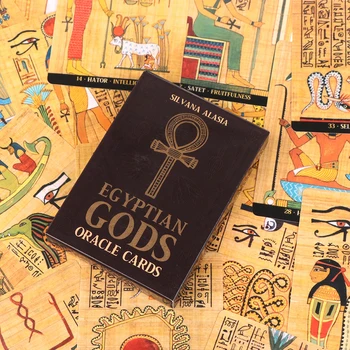 Mısır Tanrıları Oracle Kartları Tarot Kehanet Kehanet Güverte Aile Parti Kurulu Oyunu Kader Kart Servet Söylüyorum Oyunu