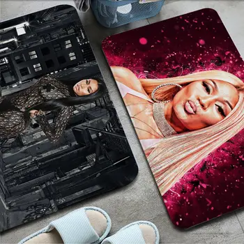 Nicki Minaj Rap Seksi ABD Bayrağı Müzik Şarkıcı Yıldız Kat Mat Yıkanabilir Kaymaz Oturma Odası Kanepe Sandalyeler Mutfak Başucu Alan Kilim