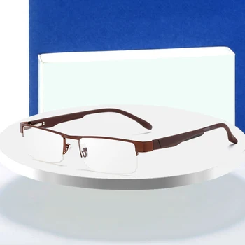Optik Gözlük ERKEKLER Alaşım Gözlük Küresel Olmayan 12 Kat Kaplamalı Lensler okuma gözlüğü+1.0 +1.5 +2.0 +2.5 +3.0 +3.5+4.0