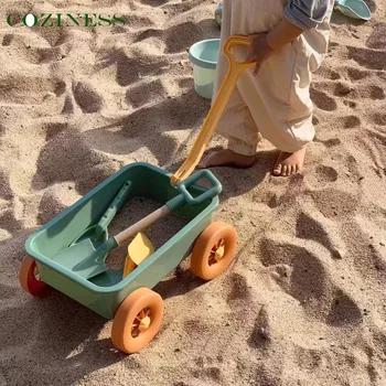 Plaj Duyusal Kova Oyuncaklar Çocuklar İçin Kum Plage Oyun Oyuncaklar Ebeveyn-Çocuk İnteraktif Plaj Su Oyun Oyuncaklar Çocuklar İçin Kum Kürek