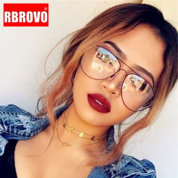 RBROVO 2021 Retro Gözlük Çerçevesi Kadın Büyük Boy Gözlük Çerçevesi Kadın Lüks Gözlük Çerçevesi Kadın Ayna Lentes De Lectura Mujer