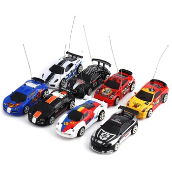 Renkli kola kutusunda oyuncak araba Mini Hız Spor Araba RC Radyo uzaktan Kumanda Mikro Araba Yarışı 4 Frekans Radyo Kontrol Oyuncaklar Çocuklar İçin Hediye