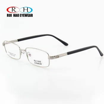 Retro Gözlük Çerçeve Marka Alaşım Optik Gözlük Çerçeve Erkekler Süper Hafif Tam Çerçevesiz Gözlük Gözlük Erkekler 6059