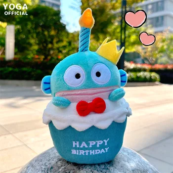 Sanrio Hangyodon Sevimli Peluş Bebek Şarkı Doğum Günü Pastası Kawaii Kabarık Yumuşak doldurulmuş oyuncak Odası Dekorasyon Ev Dekor Çocuk noel hediyesi