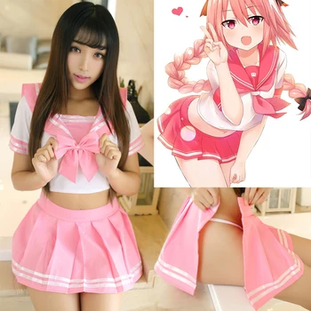 Seksi Üniforma Rol Oynamak Japonya Okul Kız Anime Cosplay JK Üniforma Set Japon Kawaii Giyim Lingerie Egzotik Kadın Kostümleri