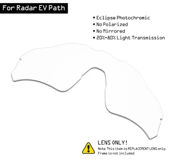 SmartVLT Güneş Gözlüğü Yedek Lensler Oakley Radar EV Yolu-Eclipse Gri Fotokromik