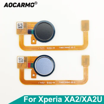 Sony Xperia Için Aocarmo XA2 / XA2U Ultra Parmak Izi Sensörü Düğmesi Dokunmatik KIMLIK Güç On / Off Anahtarı Şerit Flex Kablo