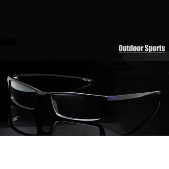 SORBERN Ince RX Gözlük TR90 Esnek Reçete Gözlük Çerçevesi Erkekler Dikdörtgen Gözlük Çerçevesi Şeffaf Lens Gözlük