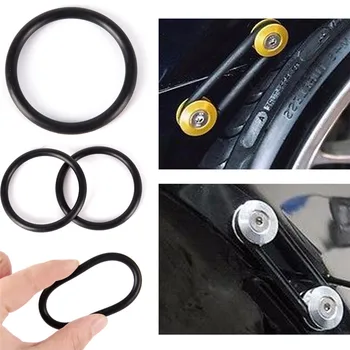 Sıcak satış 4 adet/grup Siyah araba tamponları Hızlı Bırakma Bağlantı Elemanları Yedek Kauçuk O-ring Contalar