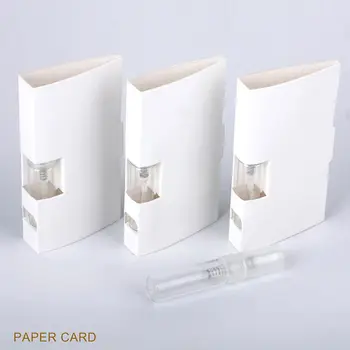 Sıralamak için Örnek Doldurulabilir Şişe Mini Sprey şişe paketi Damlalık Şişe Parfüm şişesi Kağıt Kartı Test tüpü Şişe