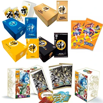 Tanrı Anime Figürleri Koleksiyonu Nadir Savaş Kartları Kutusu Damgalama Flash kart oyunu Kartı doğum günü hediyesi için çocuk oyuncağı Hobi