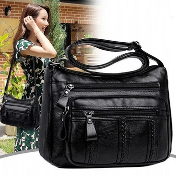 Tasarımcı Kadın Crossbody Çanta Yumuşak Pu deri omuz çantası Kaliteli askılı çanta Küçük Boy Çanta Bayan Çanta Siyah Flap