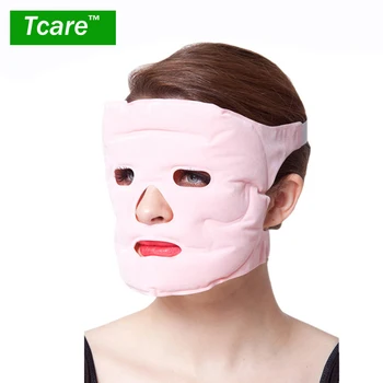 Tcare 1 Parça Güzellik Yüz germe Maskesi Turmalin Manyetik Terapi Masaj Yüz Maskesi Nemlendirici Beyazlatma Yüz Maskeleri Sağlık