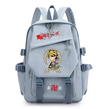 Tokyo Revengers Kadın Naylon Su Geçirmez Okul Çantaları Sevimli Seyahat Çantası Dizüstü Sırt Çantaları