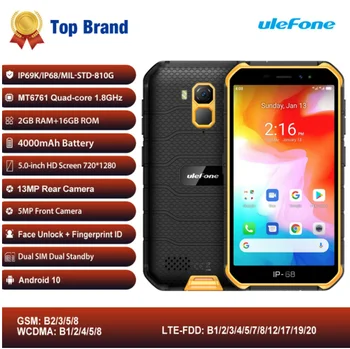 Ulefone Zırh X7 PRO / X7 Android 10 Sağlam IP68 Su Geçirmez Smartphone 5.0 