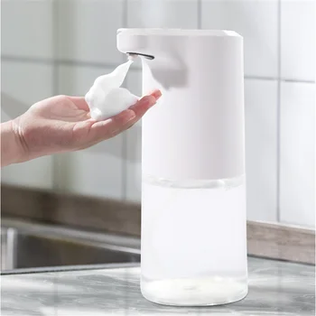 USB Şarj Otomatik İndüksiyon köpük sabun sabunluğu Akıllı Sensör Sıvı Sabunluk Otomatik Fotoselli el temizleyici dispenseri