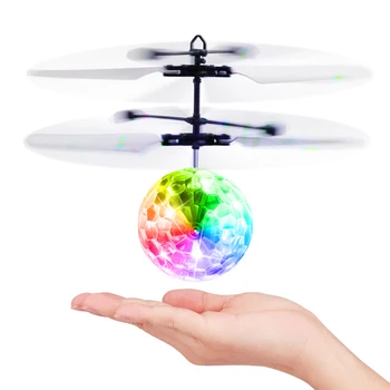 Uçan Top Oyuncaklar Çocuklar RC Uçan Hover Disko Topu Oyuncak Uzaktan Kumanda Helikopter Drone Kızılötesi İndüksiyon Hediyeler için Erkek Kız
