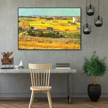 Van Gogh Tuval HD Baskı Yağlıboya Soyut Ayçiçeği Yıldızlı Gökyüzü Manzara Posteri Sanat Duvar Oturma Odası Yatak Odası Dekorasyon İçin