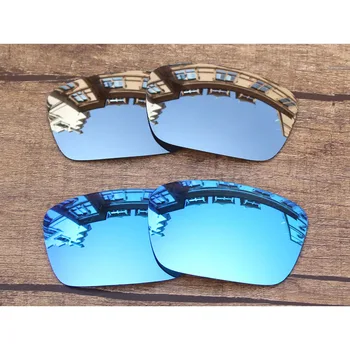 Vonxyz 2 Pairs Krom Ayna ve Buz Ayna için Polarize Yedek Lensler - Oakley Yakıt Hücresi Çerçeve