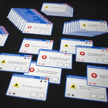 Windows Hata Oyun Kartları Poker Tahta Oyunları Plastik Oyun Kartları Su Geçirmez Kart Parti Aile Oyunu Komik Hediyeler