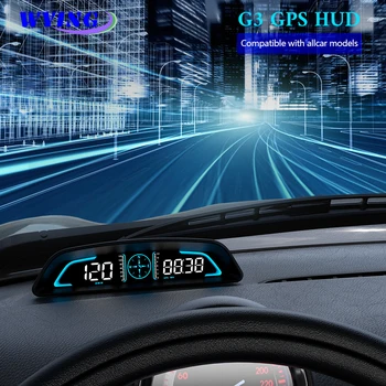 WYING G3 Otomatik GPS Head Up Display araç elektroniği HUD projektör ekranı Dijital Araba Kilometre Aksesuarları Tüm Arabalar İçin