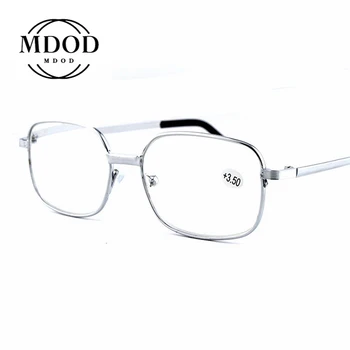 Yeni Moda Metal Tam Çerçeve okuma gözlüğü Sadelik Rahat Erkekler Kadınlar Evrensel Yaşlı Adam okuma gözlüğü + 1.0 İla + 4.0