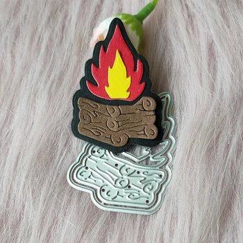 Yeni Şenlik Ateşleri Yangın metal kesme die kalıp karalama defteri dekorasyon kabartmalı fotoğraf albümü dekorasyon kart yapımı DIY el sanatları