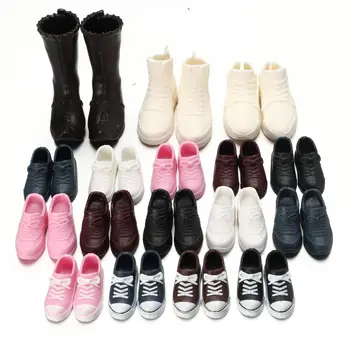 Yüksek Kalite 16cm Bebek Aksesuarları Ayak Uzunluğu 2 ~ 3.5 cm Moda Bebek Ayakkabıları PVC Çizmeler rahat ayakkabılar Plastik Spor Ayakkabı