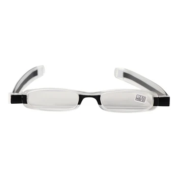 Yükseltilmiş 360 Derece Dönüş Okuma İhtiyar Büyükanne için Ultraportability Mini İnce Katlanır Gözlük Gözlük Gözlük 