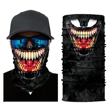 Yürüyüş Eşarp Şapkalar Venom Joker Kafatası Anime Süper kahraman Bandanalar Açık Boyun İsıtıcı Körüğü Bisiklet Balaclava Kafa Bandı