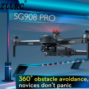 ZLLRC SG908 Pro / MAX Drone 3-Axis Gimbal 4K Kamera 5G Wıfı GPS FPV Profesyonel Drone 50X Katlanabilir Quadcopter 1.2 km Vs SG906pro