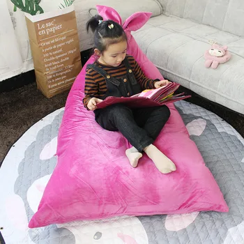 Çocuk tavşan çantası uyku okuma tembel rahat kanepe peluş kumaş çocuk oyuncak çantası dolap organizatör depolama
