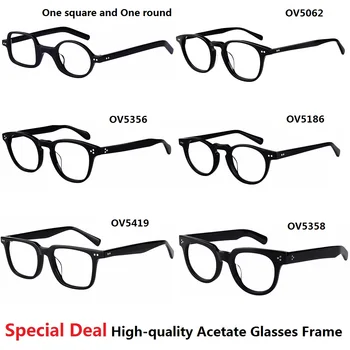 Özel Anlaşma Marka Yüksek Kaliteli Asetat Reçete Gözlük Çerçeve Erkek Gözlük Gözlük Kadın Çerçeveleri Optik Okuma Miyopi